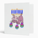 Hanukkah Kitty Vinyl Binder