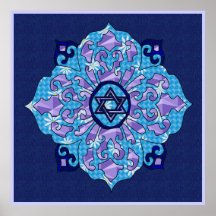 Hanukkah Mandela Print