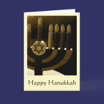 Hanukkah Menorah Card by lorenkaplan Hanukkah Menorah Card