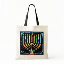 Hanukkah Menorah - Chanukah Menorah bags