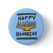Hanukkah Menorah - Great Gift Idea for Kids buttons by naturetees Hanukkah Menorah - Great Gift Idea for Kids buttons