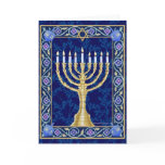 Hanukkah Menorah Notecard