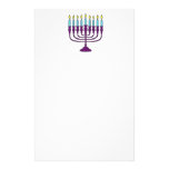 Hanukkah Menorah Personalized Stationery