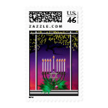 Hanukkah Menorah Postage Stamp