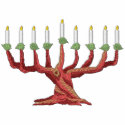 Hanukkah Menorah Tree embroidered shirts by Embroidery4U Hanukkah Menorah Tree embroidered shirts