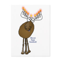 Hanukkah moose! postcards by graphicdoodles Hanukkah moose! postcards