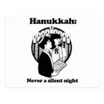 Hanukkah - Never a silent night postcards