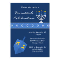 Hanukkah Party Invitation at Zazzle