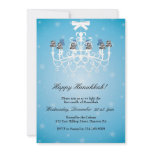 Hanukkah Party Invitations with Chandelier