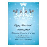 Hanukkah Party Invitations with Chandelier