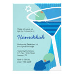 Hanukkah Party Invitations with Cocktails