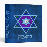 Hanukkah Peace Art 3 Ring Binder