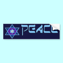 Hanukkah Peace Art bumper stickers