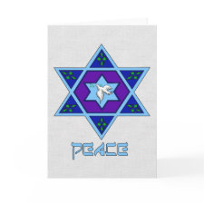 Hanukkah Peace Art card