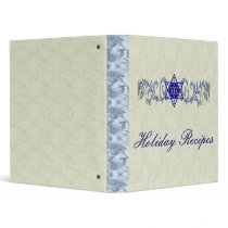 Hanukkah Peace Star 3 Ring Binder