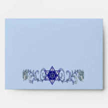 Hanukkah Peace Star Envelopes