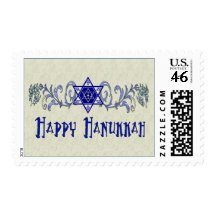 Hanukkah Peace Star Postage Stamp