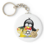 Hanukkah Penguin Keychain