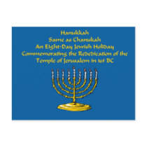 Hanukkah Postcard by NormaJean35 Hanukkah Postcard