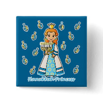 Hanukkah Princess buttons by princessgrafix Hanukkah Princess buttons