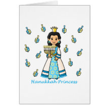 Hanukkah Princess Cards