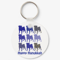 Hanukkah Pugs keychains
