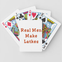 HANUKKAH REAL MEN MAKE LATKES GIFTS DECK OF CARDS