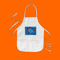 Hanukkah ribbons aprons