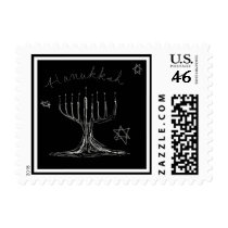 Hanukkah Sketch Stamp by lorenkaplan Hanukkah Sketch Stamp