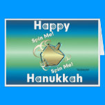 Hanukkah Spin Me Greeting Cards