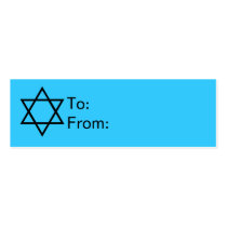 Hanukkah Star of David Gift Tags business cards