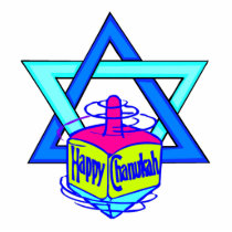 Hanukkah Star of David photo sculptures