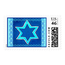 Hanukkah Star of David Postage postage