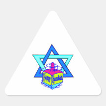 Hanukkah Star of David Triangle Sticker
