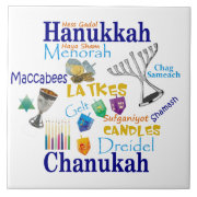 Hanukkah Tile Keepsake tile