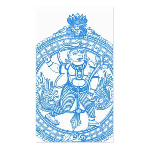 Hanuman monkey god business cards (front side)