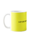 HAP-BEE 50TH BIRTHDAY HONEY mugs by Anna_T_Benevides HAP-BEE 50TH BIRTHDAY HONEY mugs