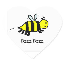 HAP BEE Birthday envelope seal Heart Sticker