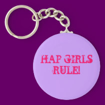 HAP GIRLS RULE! Key Chain keychains