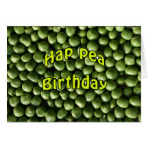 Hap Pea Birthday Card