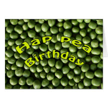 Hap Pea Birthday Card