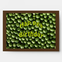 Hap Pea Birthday Envelopes