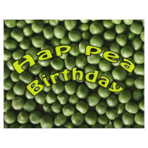 Hap Pea Birthday Flyer