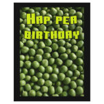 Hap Pea Birthday flyers