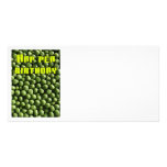 Hap Pea Birthday Photo Greeting Card