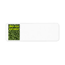 Hap Pea Birthday Return Address Label