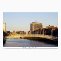 Ha'penny Bridge Dublin Ireland Evening view posters