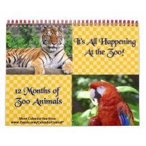 Happening At The Zoo Calendar by CalendarCentral Happening At The Zoo Calendar
