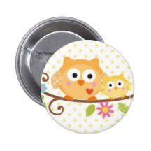 HAPPI TREE OWL BUTTON