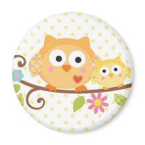 HAPPI TREE OWL MAGNET